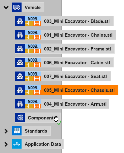 Drag and Drop in der <b>EMM-Check®</b> 4.4.0.0 Baumstruktur